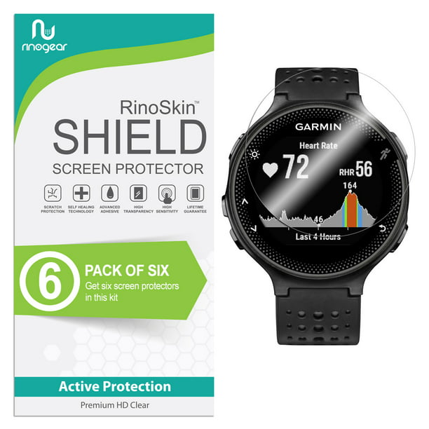 Crystal Clear Ripclear Compatible with Garmin Forerunner 35 Smartwatch Screen Protector Kit All-Weather Protection Military Grade Scratch-Resistant 2-Pack 